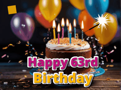 Happy 63rd Birthday GIF 30