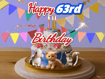 Happy 63rd Birthday GIF 79
