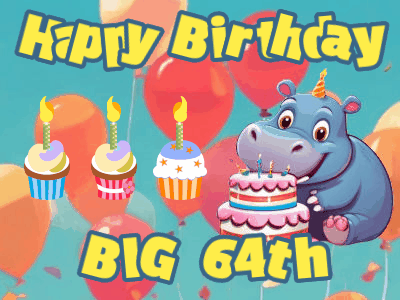 Happy 64th Birthday GIF 119