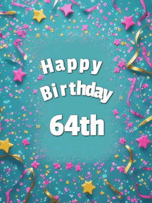 Happy 64th Birthday GIF 88