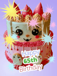 Happy Birthday Age 65 GIF, 65th Birthday GIF