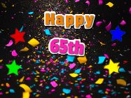 Happy Birthday Age 65 GIF, 65th Birthday GIF