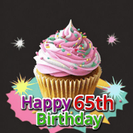 Happy Birthday Age 65 GIF, 65th Birthday GIF