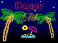 Happy Birthday Age 67 GIF, 67th Birthday GIF