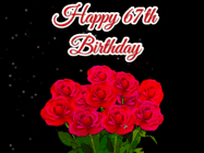Happy Birthday Age 67 GIF, 67th Birthday GIF