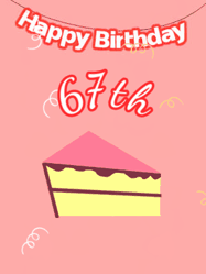 Happy Birthday Age 67 GIF, 67th Birthday GIF