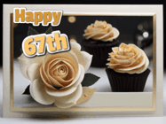 Happy Birthday Age 67 GIF, 67th Birthday GIF