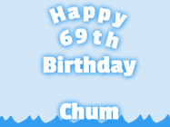 Happy Birthday Age 69 GIF, 69th Birthday GIF