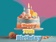 Happy Birthday Age 70 GIF, 70th Birthday GIF