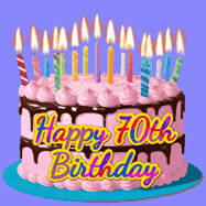 Happy Birthday Age 70 GIF, 70th Birthday GIF
