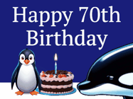 Happy Birthday Age 70 GIF, 70th Birthday GIF