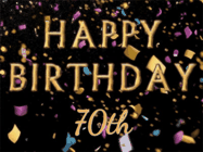 Happy Birthday Age 70 GIF, 70th Birthday GIF