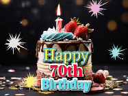Happy Birthday Age 70 GIF, 70th Birthday GIF