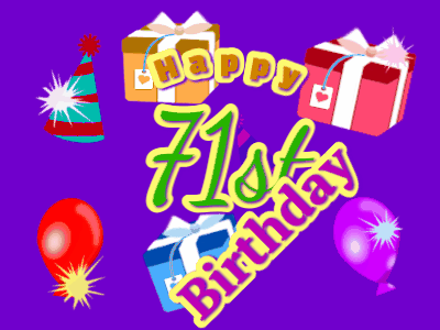 Happy 71st Birthday GIF 23