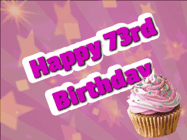 Happy Birthday Age 73 GIF, 73rd Birthday GIF