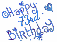 Happy Birthday Age 73 GIF, 73rd Birthday GIF