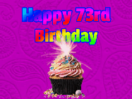 Happy Birthday Age 73 GIF, 73rd Birthday GIF