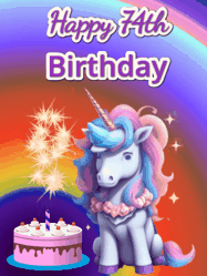 Happy Birthday Age 74 GIF, 74th Birthday GIF