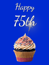 Happy Birthday Age 75 GIF, 75th Birthday GIF