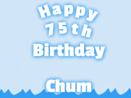 Happy Birthday Age 75 GIF, 75th Birthday GIF