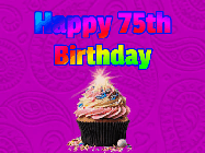 Happy Birthday Age 75 GIF, 75th Birthday GIF