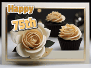 Happy Birthday Age 75 GIF, 75th Birthday GIF