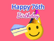 Happy Birthday Age 76 GIF, 76th Birthday GIF