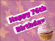 Happy Birthday Age 76 GIF, 76th Birthday GIF