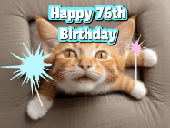 Happy Birthday Age 76 GIF, 76th Birthday GIF