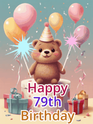 Happy Birthday Age 79 GIF, 79th Birthday GIF