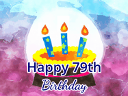 Happy Birthday Age 79 GIF, 79th Birthday GIF