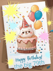 Happy Birthday Age 79 GIF, 79th Birthday GIF