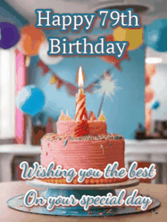 Happy Birthday Age 79 GIF, 79th Birthday GIF