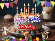 Happy Birthday Age 79 GIF, 79th Birthday GIF