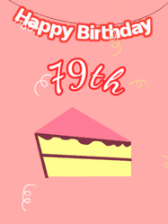 Happy Birthday Age 79 GIF, 79th Birthday GIF
