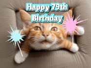 Happy Birthday Age 79 GIF, 79th Birthday GIF