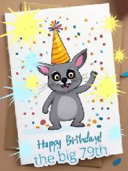 Happy Birthday Age 79 GIF, 79th Birthday GIF
