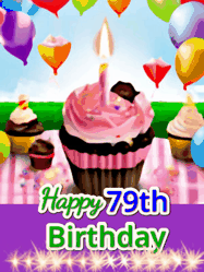 Happy Birthday Age 79 GIF, 79th Birthday GIF