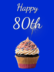 Happy Birthday Age 80 GIF, 80th Birthday GIF