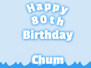 Happy Birthday Age 80 GIF, 80th Birthday GIF