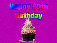 Happy Birthday Age 80 GIF, 80th Birthday GIF