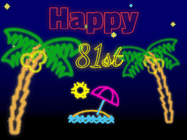 Happy Birthday Age 81 GIF, 81st Birthday GIF