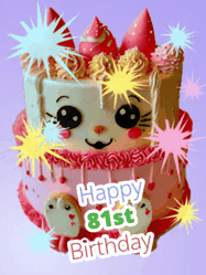 Happy Birthday Age 81 GIF, 81st Birthday GIF