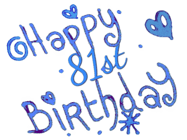 Happy Birthday Age 81 GIF, 81st Birthday GIF