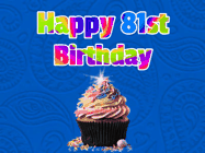 Happy Birthday Age 81 GIF, 81st Birthday GIF
