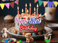 Happy Birthday Age 81 GIF, 81st Birthday GIF