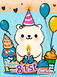 Happy Birthday Age 81 GIF, 81st Birthday GIF