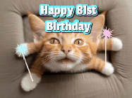 Happy Birthday Age 81 GIF, 81st Birthday GIF