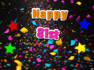 Happy Birthday Age 81 GIF, 81st Birthday GIF