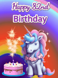 Happy Birthday Age 82 GIF, 82nd Birthday GIF